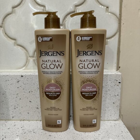 2-Natural Glow Self Tanner Body Lotion, Sunless Tanning, Medium to Deep Skin - Picture 1 of 1